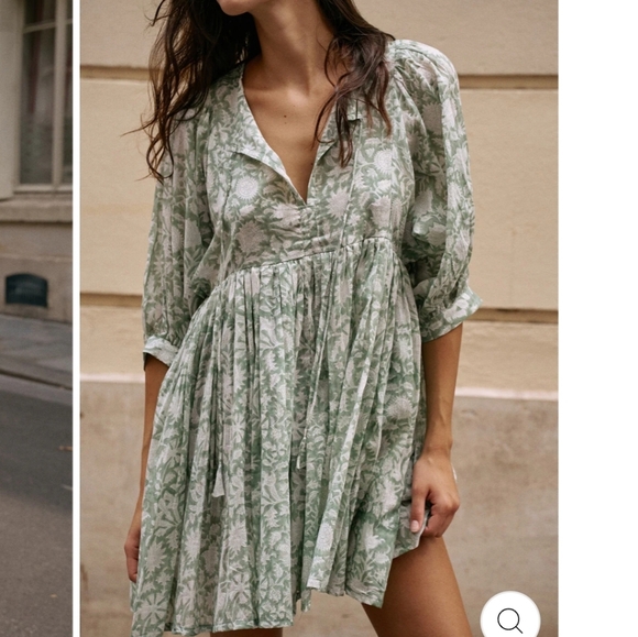 Daughters Of India Kyra Mini Dress- Jade